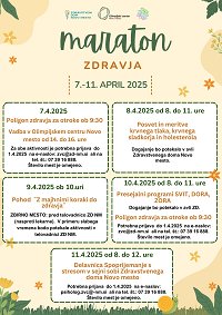Maraton zdravja 2025- vabilo (plakat)