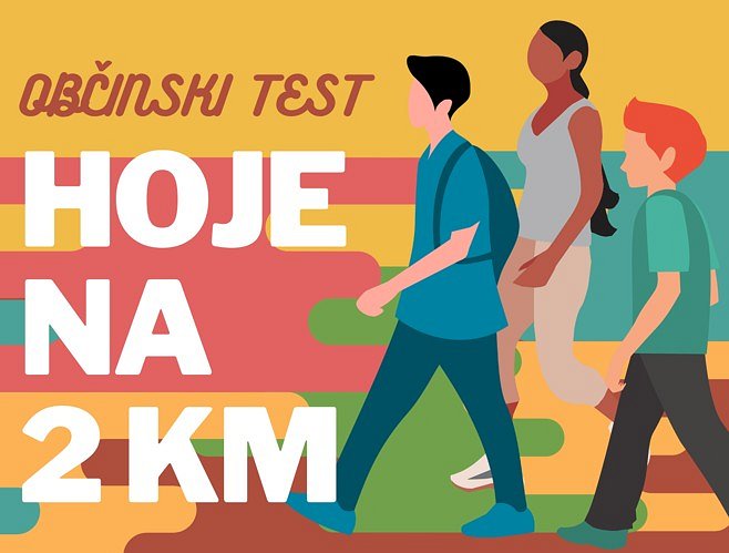 Grafika za Občinski test hoje