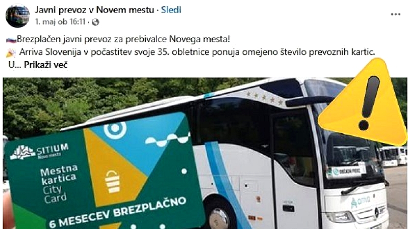 fb - naslovka2 Lažna Facebook stran Javni prevoz v Novem mestu