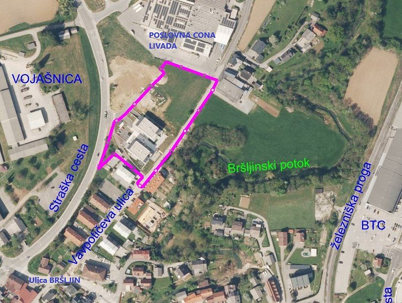 zemljevid območja