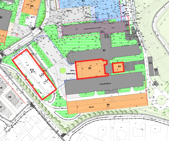  Javna razgrnitev dopolnjenega osnutka sprememb in dopolnitev ureditvenega načrta Zdravstveni kompleks Novo mesto (SDUN-ZKNM5)