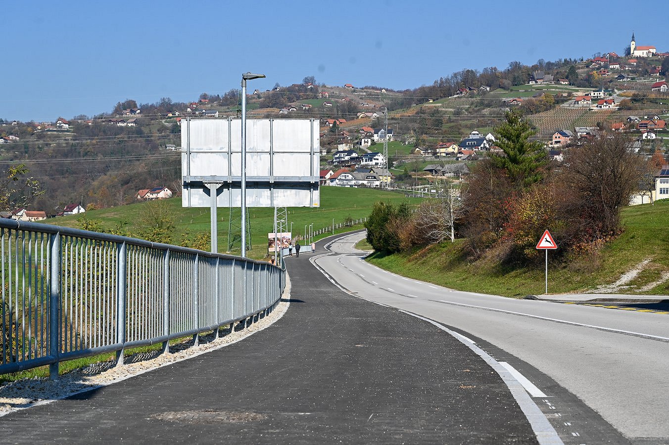 nova kolesarska povezava do Trške gore