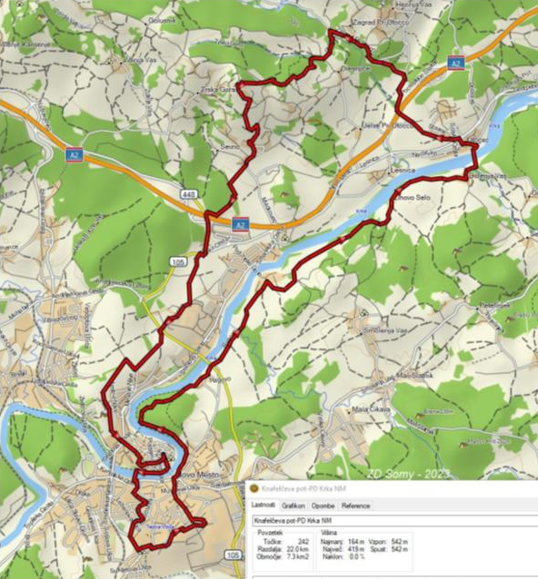 Trasa pohoda po Knafelčevi poti