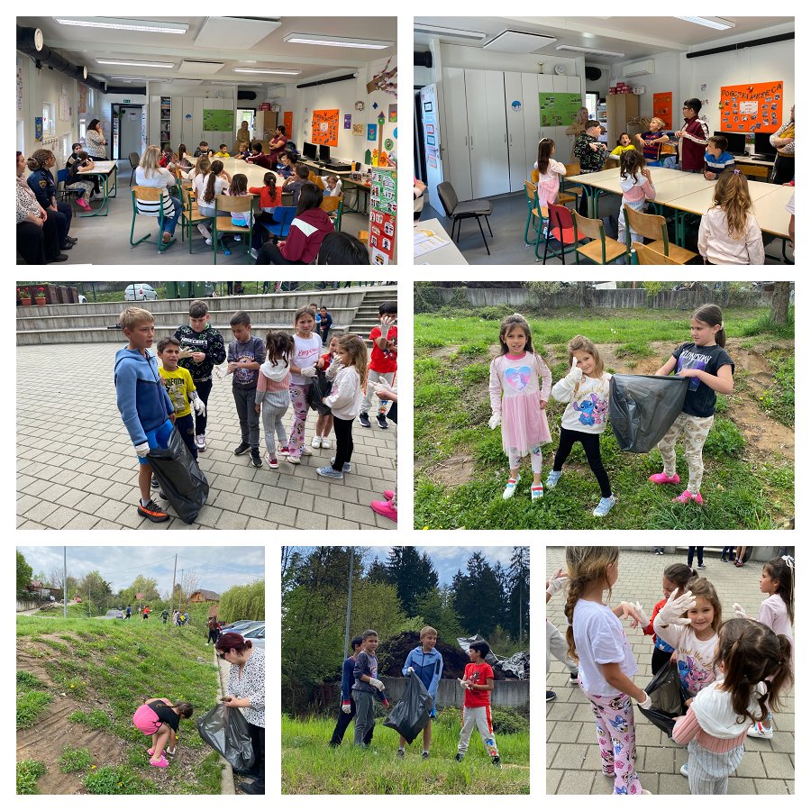 Udeleženci čistilne akcije V Brezju uspešno izvedena čistilna akcija z delavnico o ločevanju odpadkov