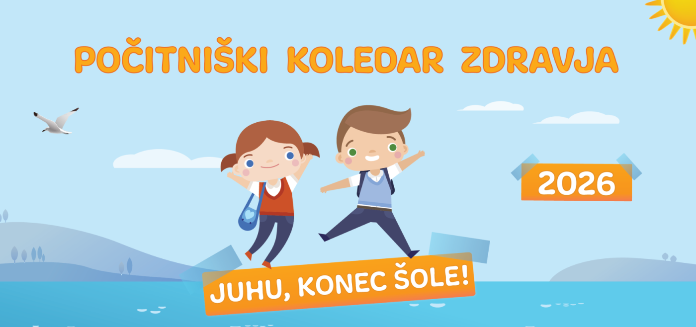 Na fotografiji je plakat Počitniški koledar zdravja