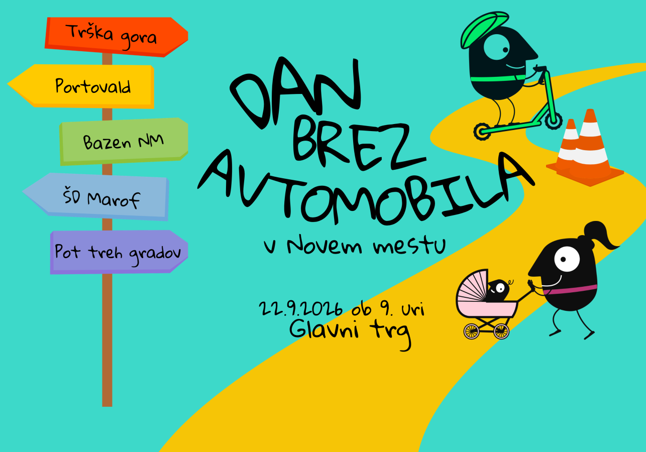 Plakat Dan brez avtomobila