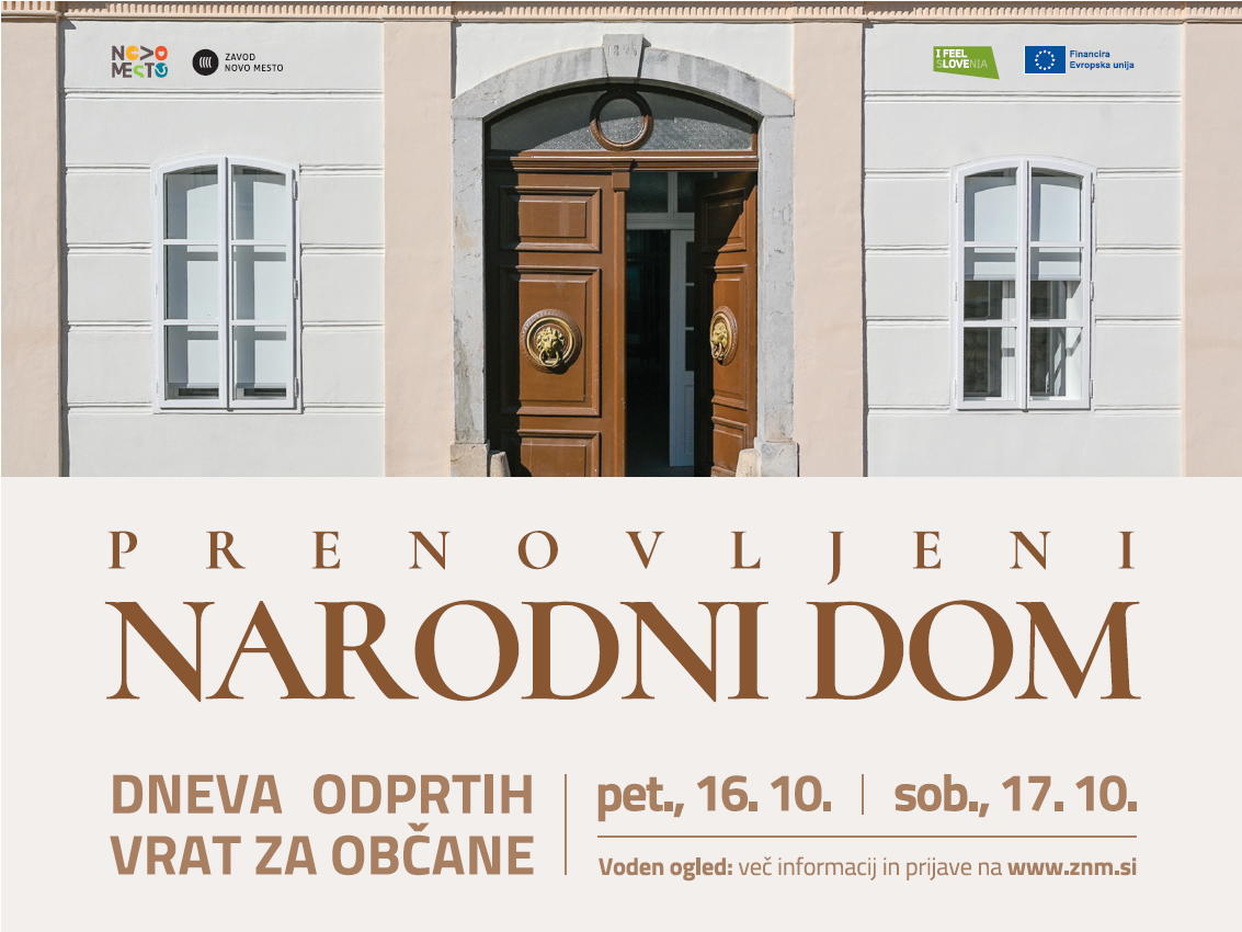 Na fotografiji je plakat s promocijo dneva odprtih vrat v Narodnem domu Na fotografiji je plakat s promocijo dneva odprtih vrat v Narodnem domu