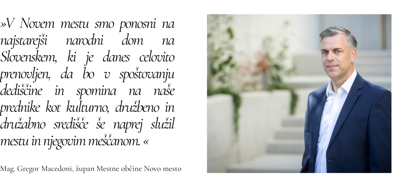 Na fotografiji je župan Macedoni in njegova izjava glede Narodnega doma Na fotografiji je župan Macedoni in njegova izjava glede Narodnega doma