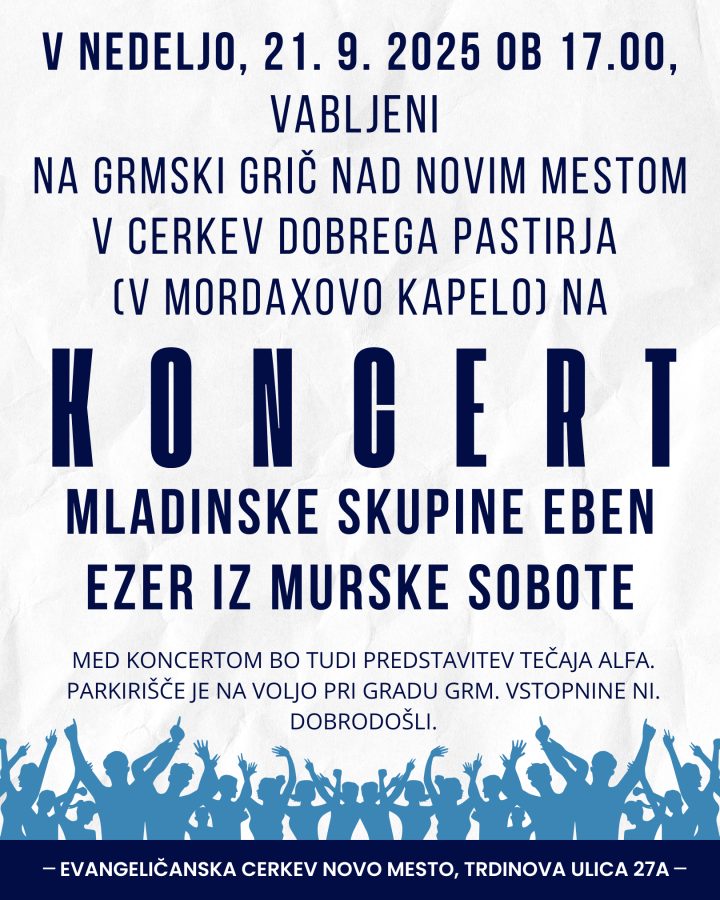Koncert skupine Eben Ezer 2025