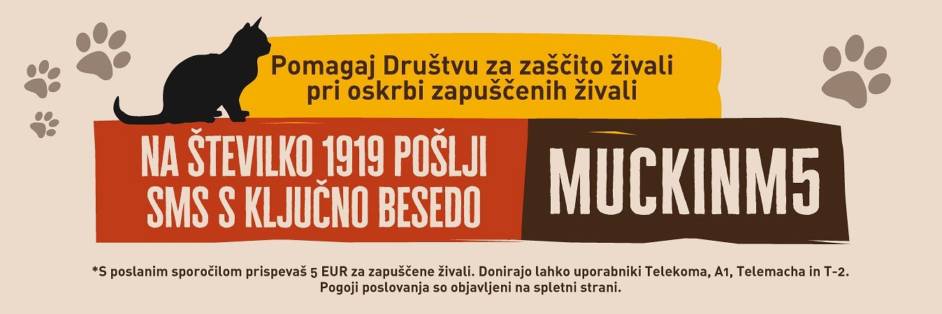 Plakat z mobilnimi telefonskimi številkami za zaščito živali